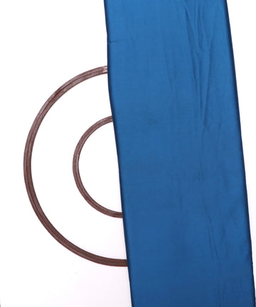 Teal Blue Colour Plain Satin Fabric